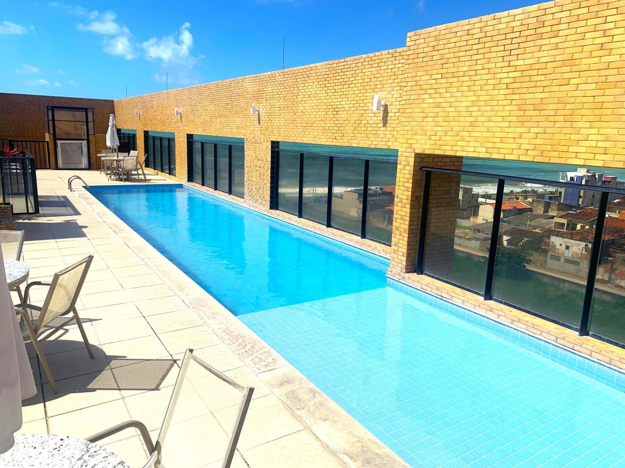 Apartamento 50M Praia- Piscina - Vista Mar - Academia - Maceió المظهر الخارجي الصورة